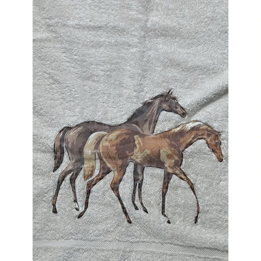 VTG Cannon Royal Classic Family Bath Towels 100% Cotton USA/Western/horse
